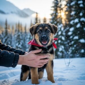 How I Found a German Shepherd Puppy During a Snowy Trip to Valdez