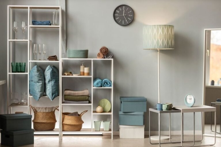 “Cozy minimalist 200‑square‑foot tiny home interior with smart multi‑use furniture and natural light”