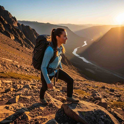  Wellness adventure in nature at the mental health of a solo female traveler.