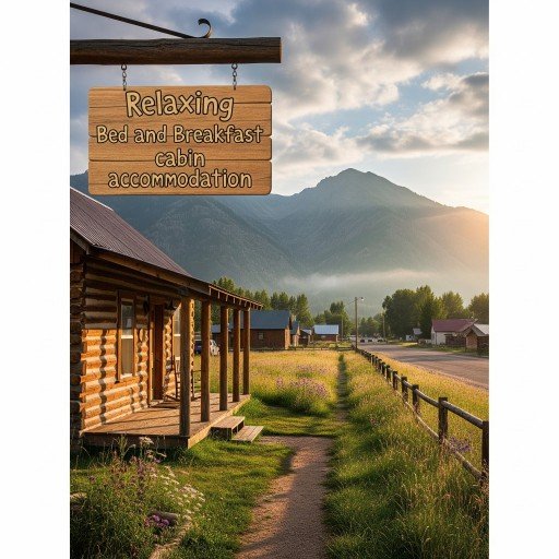  "Relaxing bed and breakfast cabin accommodation in one of the places to visit in a small town in Utah to escape the rowdiness.)